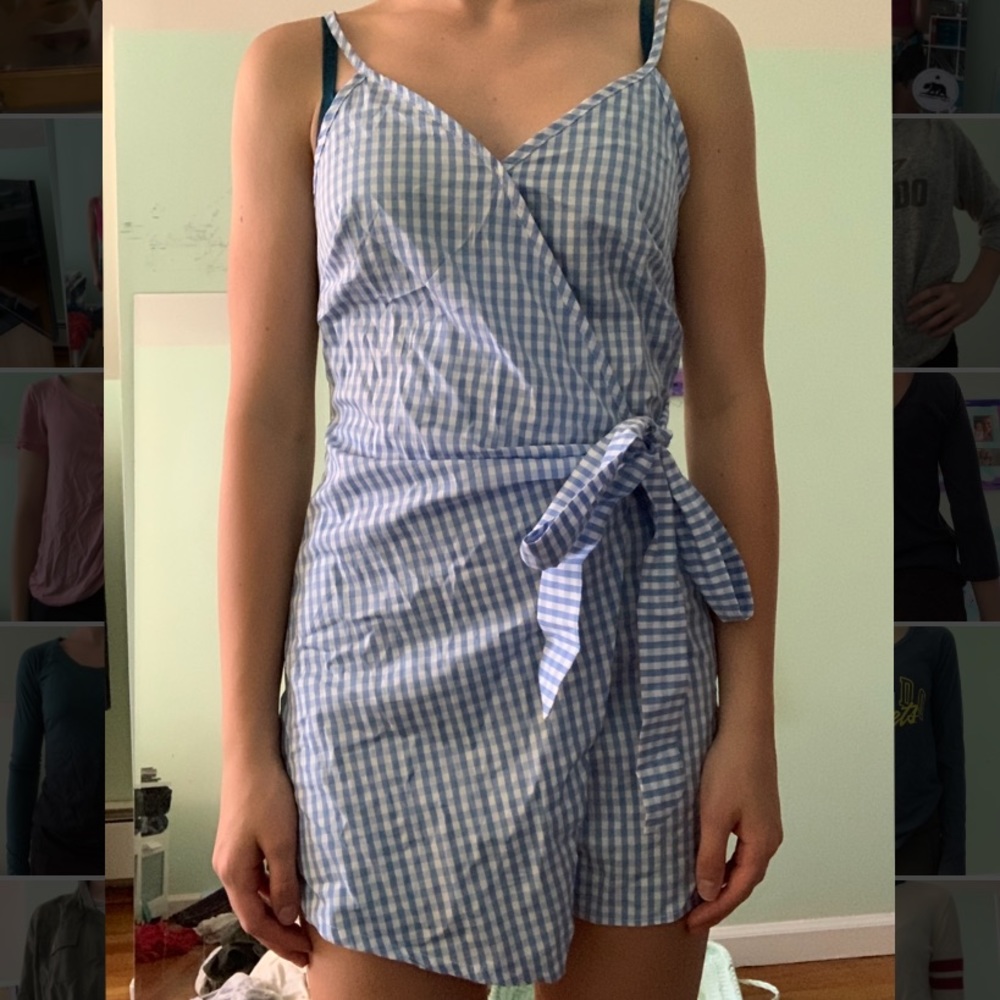 blue romper
